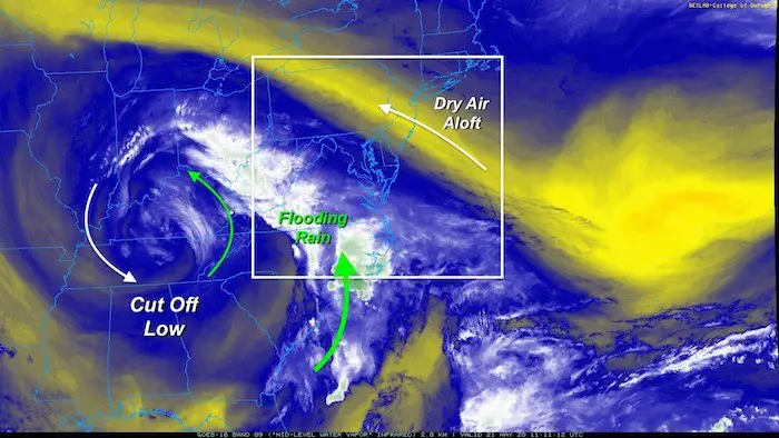 May 21 maryland weather water vapor satellite
