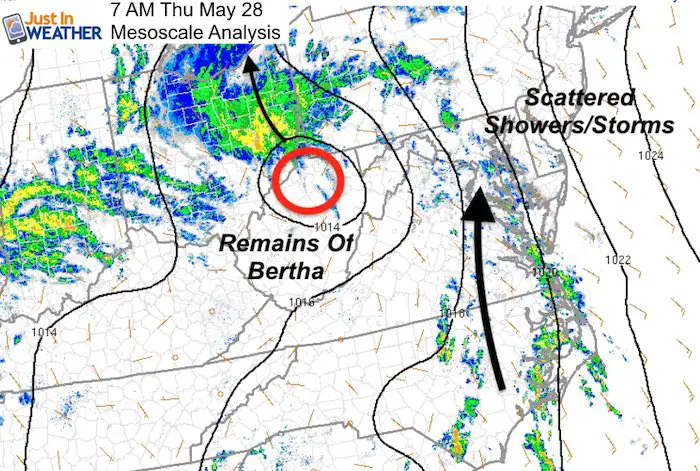 May 28 maryland weather mesoscale analysis Thursday morning