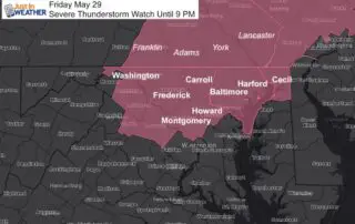 May 29 maryland weather severe thunderstorm watch