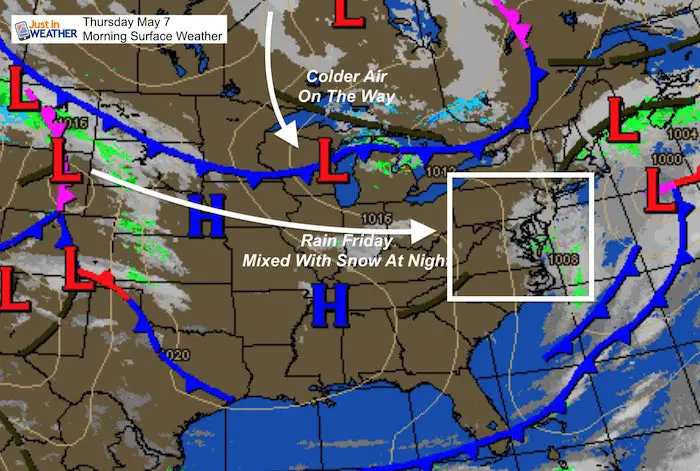 May 7 weather Thursday morning