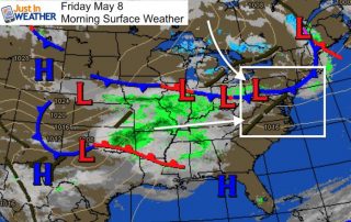 May 8 weather Friday morning