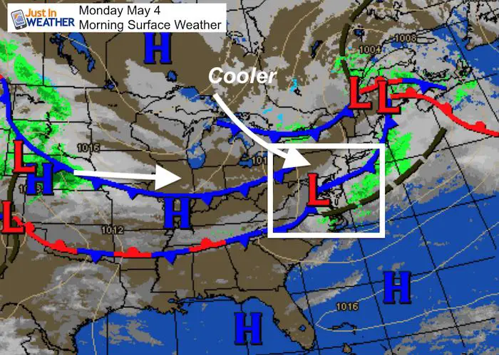May the 4th weather Monday morning