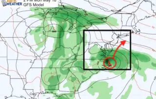 Tropical Depression One Arthur Forecast GFS Model