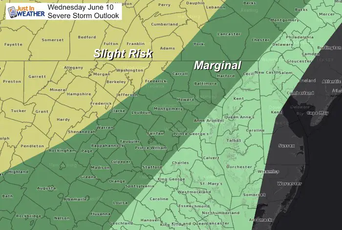 June 10 maryland weather severe storm outlook