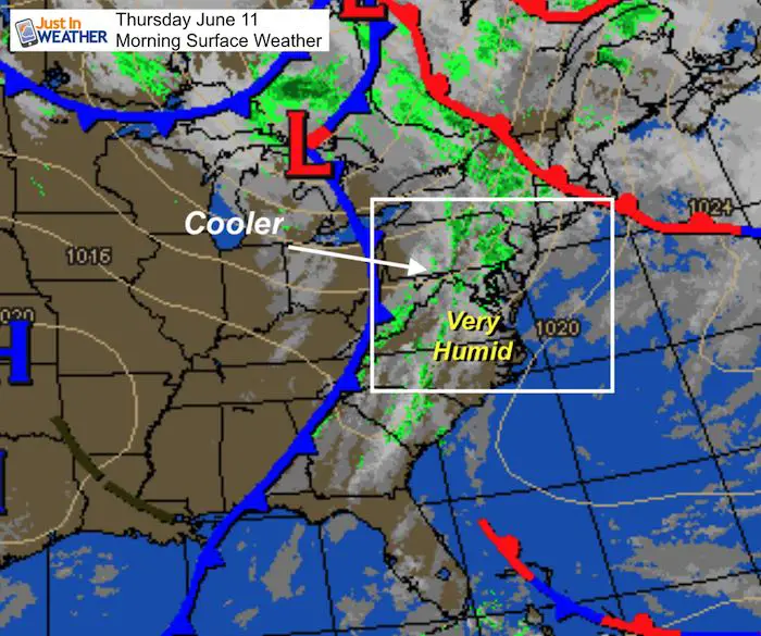 June 11 maryland weather Thursday morning