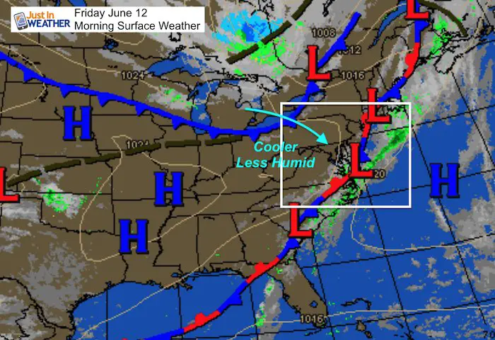 June 12 weather Friday morning