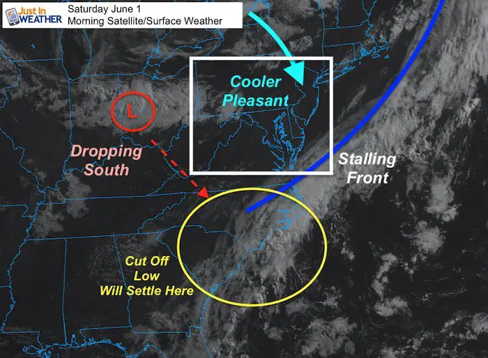 June 13 weather Saturday morning