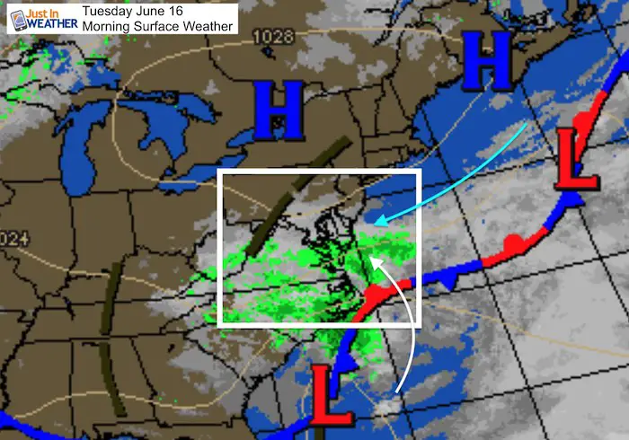 June 16 maryland weather Tuesday morning