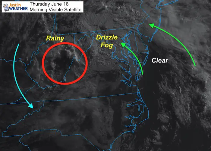 June 18 maryland weather Thursday morning satellite