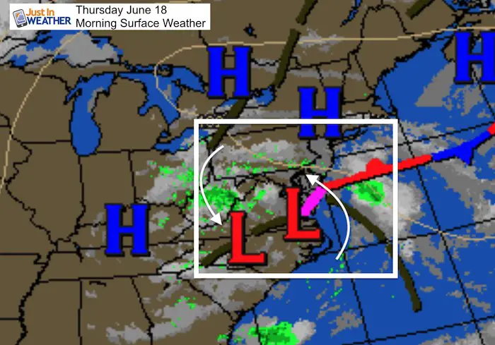June 18 maryland weather Thursday morning