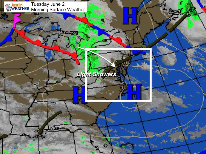 June 2 Maryland Weather Tuesday morning