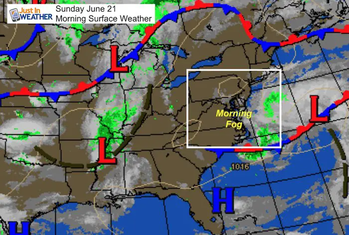 June 21 maryland weather summer Sunday morning