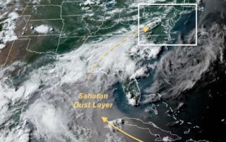 June 25 Saharan Dust Layer Satellite