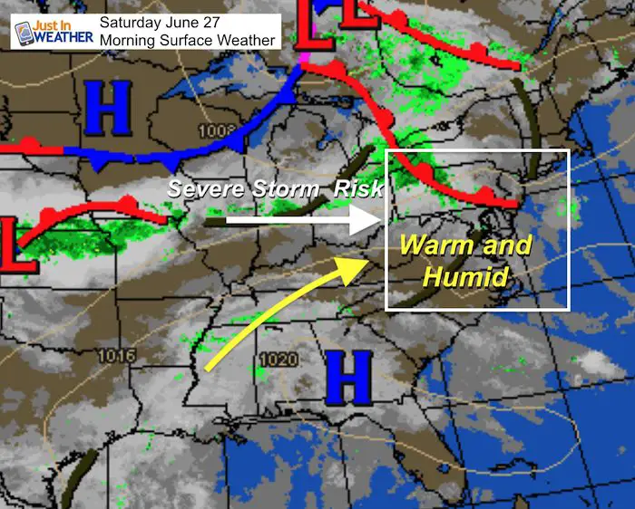 June 27 weather Saturday Morning