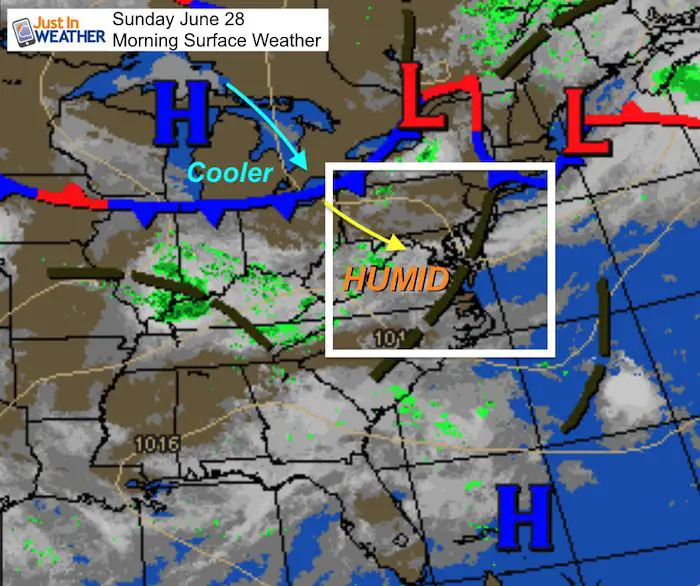 June 28 maryland weather Sunday morning