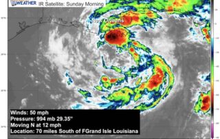 June 7 Tropical Storm Cristobal Sunday Morning