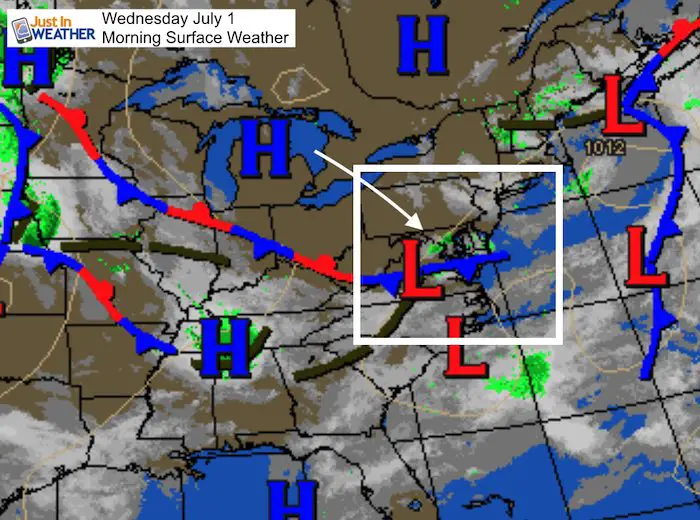 July 1 maryland weather Wednesday morning