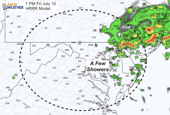 July 10 maryland weather tropical storm Fay rain 1 PM