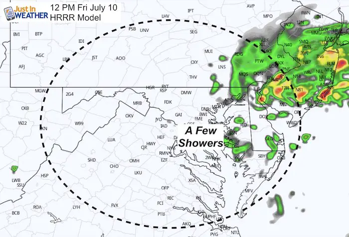 July 10 maryland weather tropical storm Fay rain 12 PM