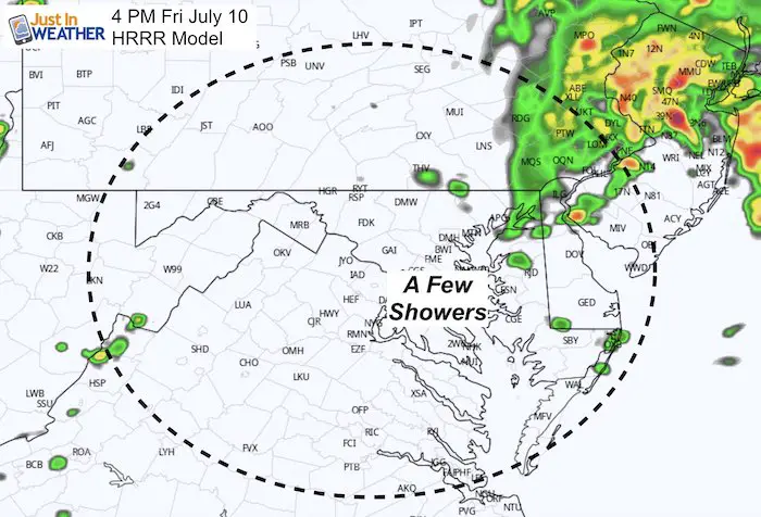 July 10 maryland weather tropical storm Fay rain 4 PM