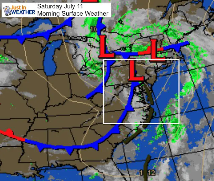 July 11 weather Saturday morning