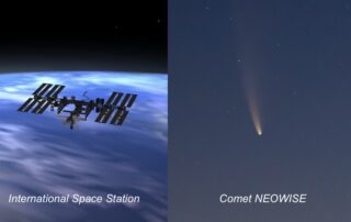 July 14 comet NEOWISE and ISS