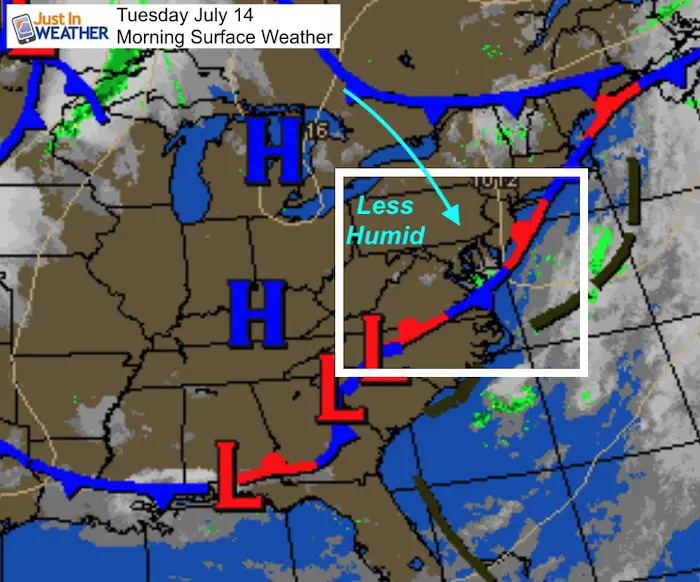 July 14 maryland weather Tuesday morning