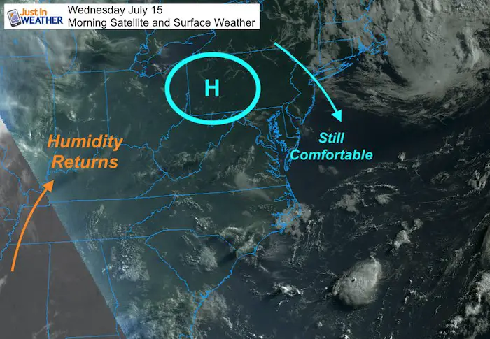 July 15 maryland weather satellite Wednesday morning