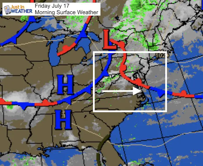 July 17 maryland weather Friday morning