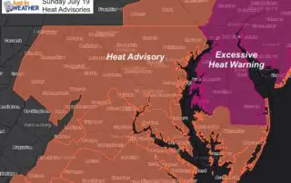 July 19 maryland weather Heat Advisory Sunday