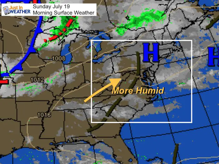 July 19 maryland weather Sunday morning