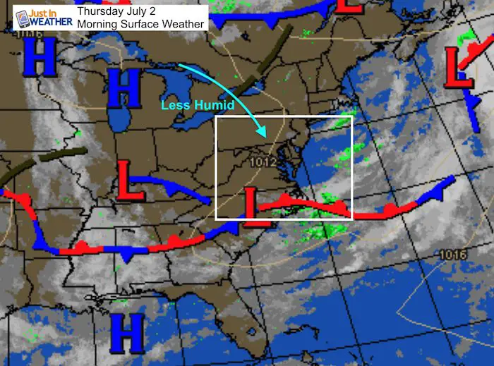 July 2 maryland weather Thursday morning