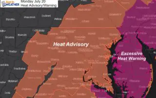 July 20 weather heat advisory