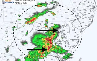 July 21 maryland weather storms Tuesday 10 PM