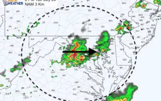 July 28 maryland weather rain storm Tuesday 6 PM