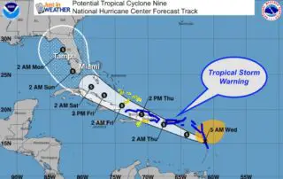 July 29 Tropical Cyclone Forecast NHC Track