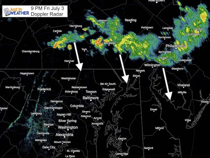 July 3 Friday evening radar