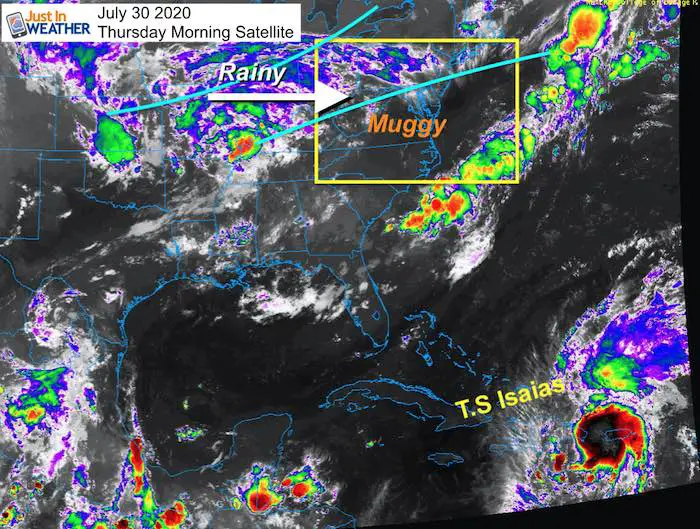 July 30 weather Thursday morning