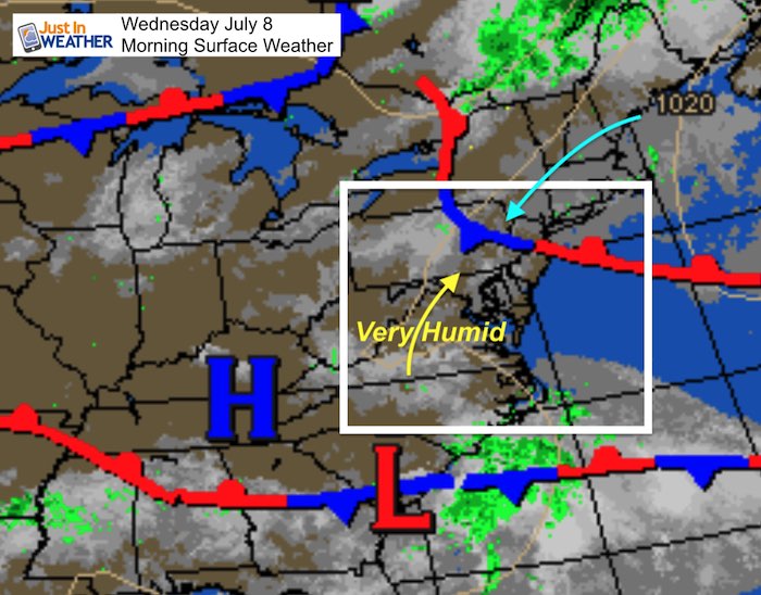 July 8 maryland weather Wednesday morning