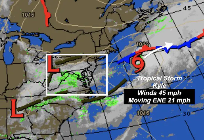 August 15 weather Tropical Storm Kyle