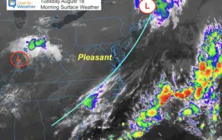 August 18 weather Tuesday morning satellite