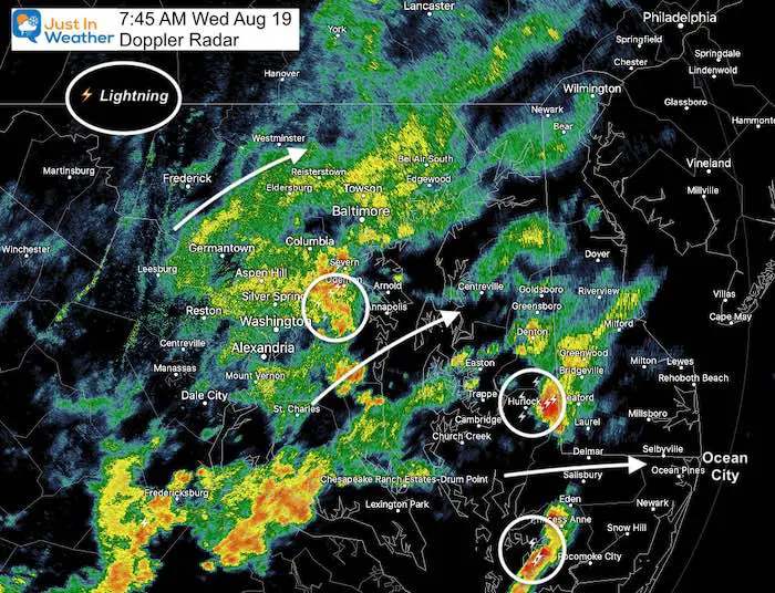 August 19 weather rain storm Wednesday morning