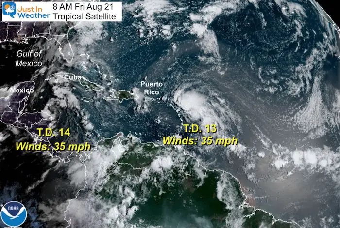 August 21 tropical storm satellite Friday morning