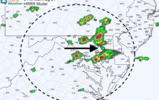 August 24 weather storm radar Monday 5 PM