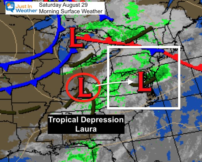 August 29 weather Laura Saturday morning