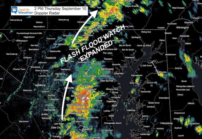 Flash Flood Watch Expanded Thursday Sep 10 Radar