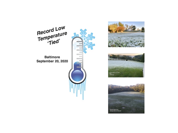 Record Low and Frost Photos September 20 2020
