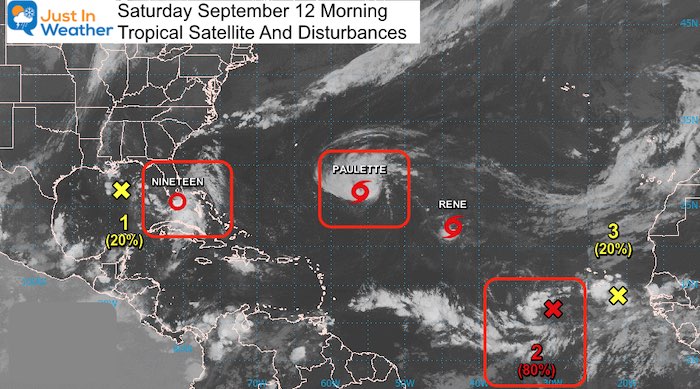 September 12 weather tropics Saturday