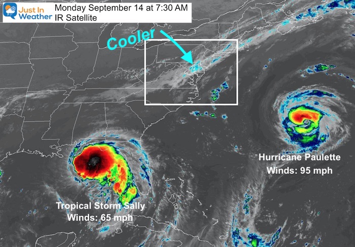 September 14 weather tropical satellite Monday morning B
