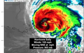 September 16 Hurricane Sally Landfall IR Satellite